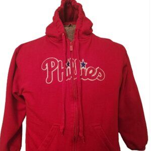 Philadelphia Phillies Hoodie Full Zipper by Stitches  (Large)